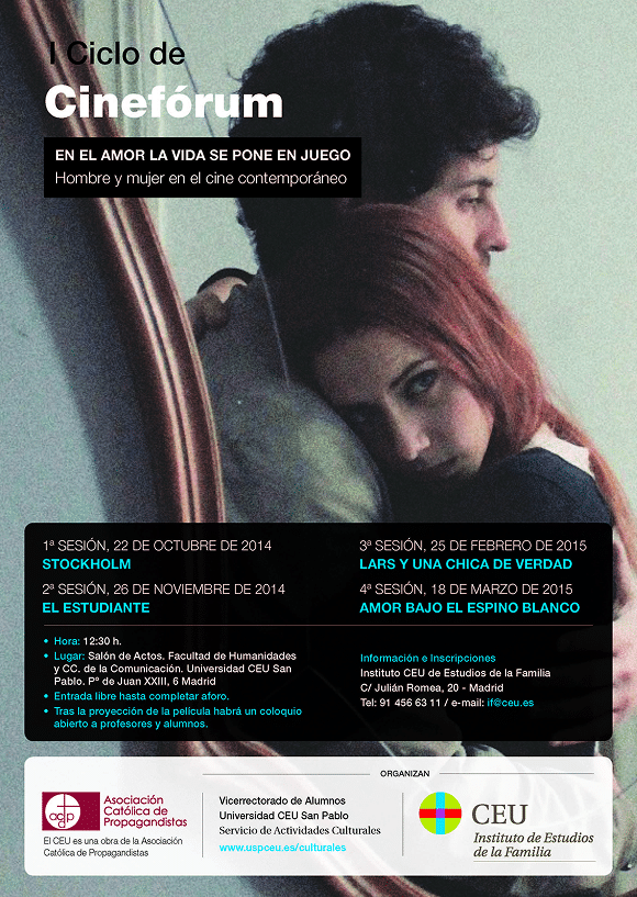 <p>En el amor la vida se pone en juego, Hombre y Mujer en el cine contemporáneo</p>
