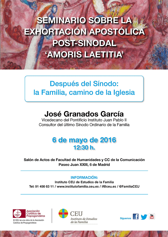 <p>Después del Sínodo: la Familia, camino de la Iglesia</p>
