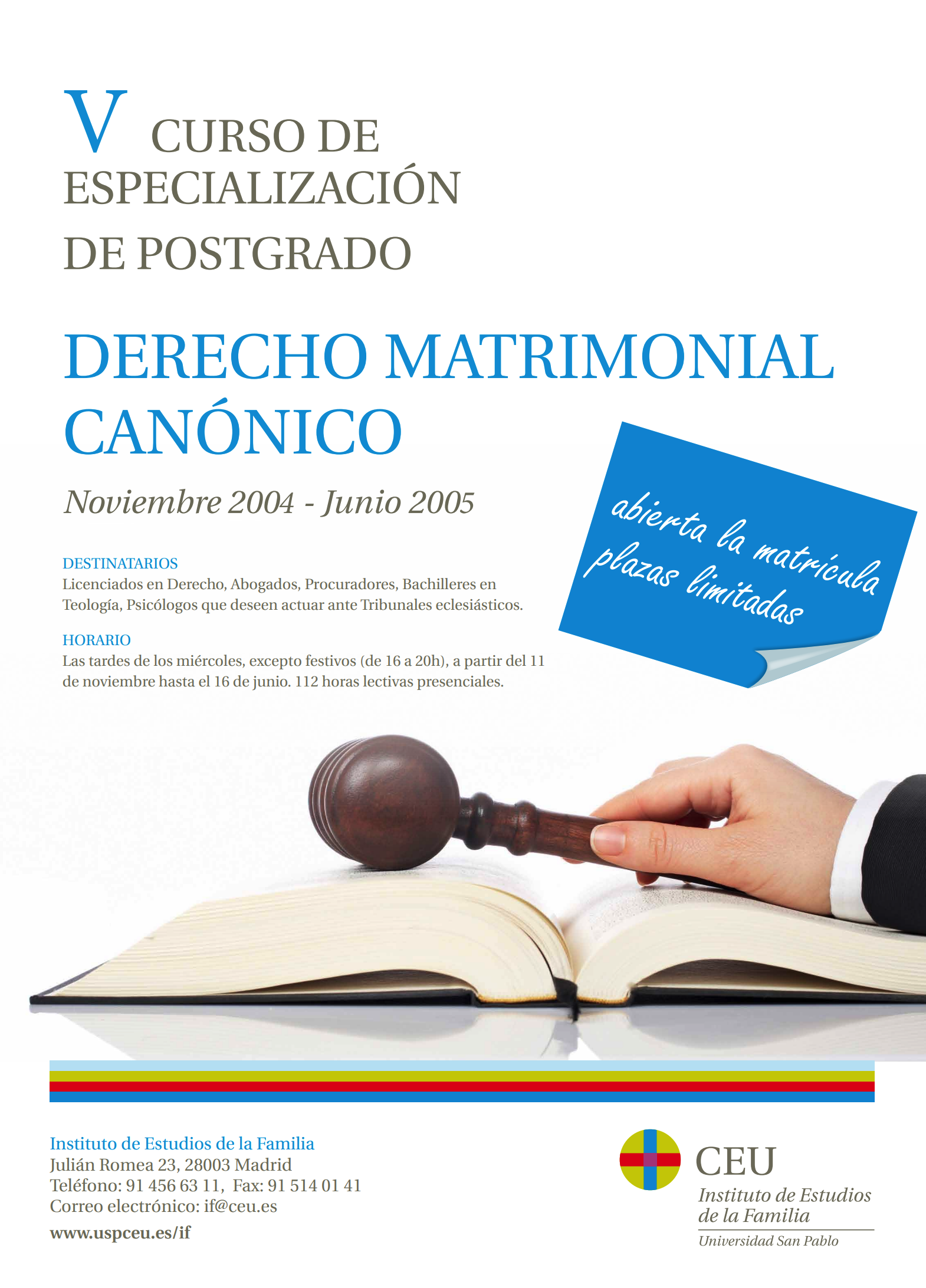 <p>Curso de especialización de postgrado</p>
