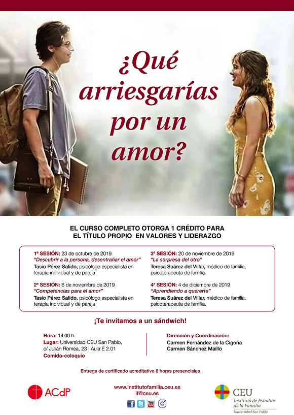<p>¿Qué arriesgarías por un amor?</p>
