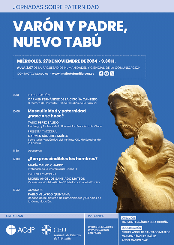 <p>Varón y padre, nuevo tabú</p>
