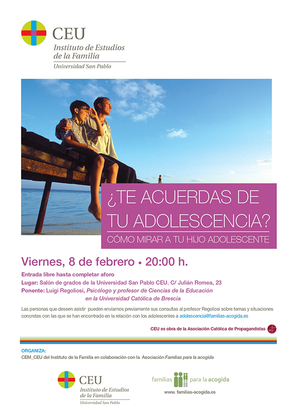 <p>¿Te acuerdas de tu adolescencia?<br />
Cómo mirar a tu hijo adolescente</p>
