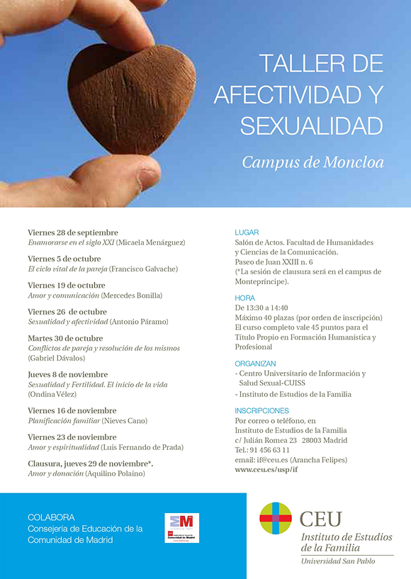 <p>Taller de afectividad y sexualidad</p>
