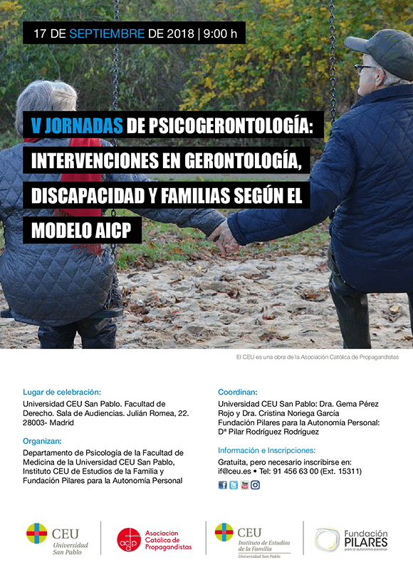 <p>Intervenciones en Gerontología, Discapacidad y Familias según el modelo AICP</p>
