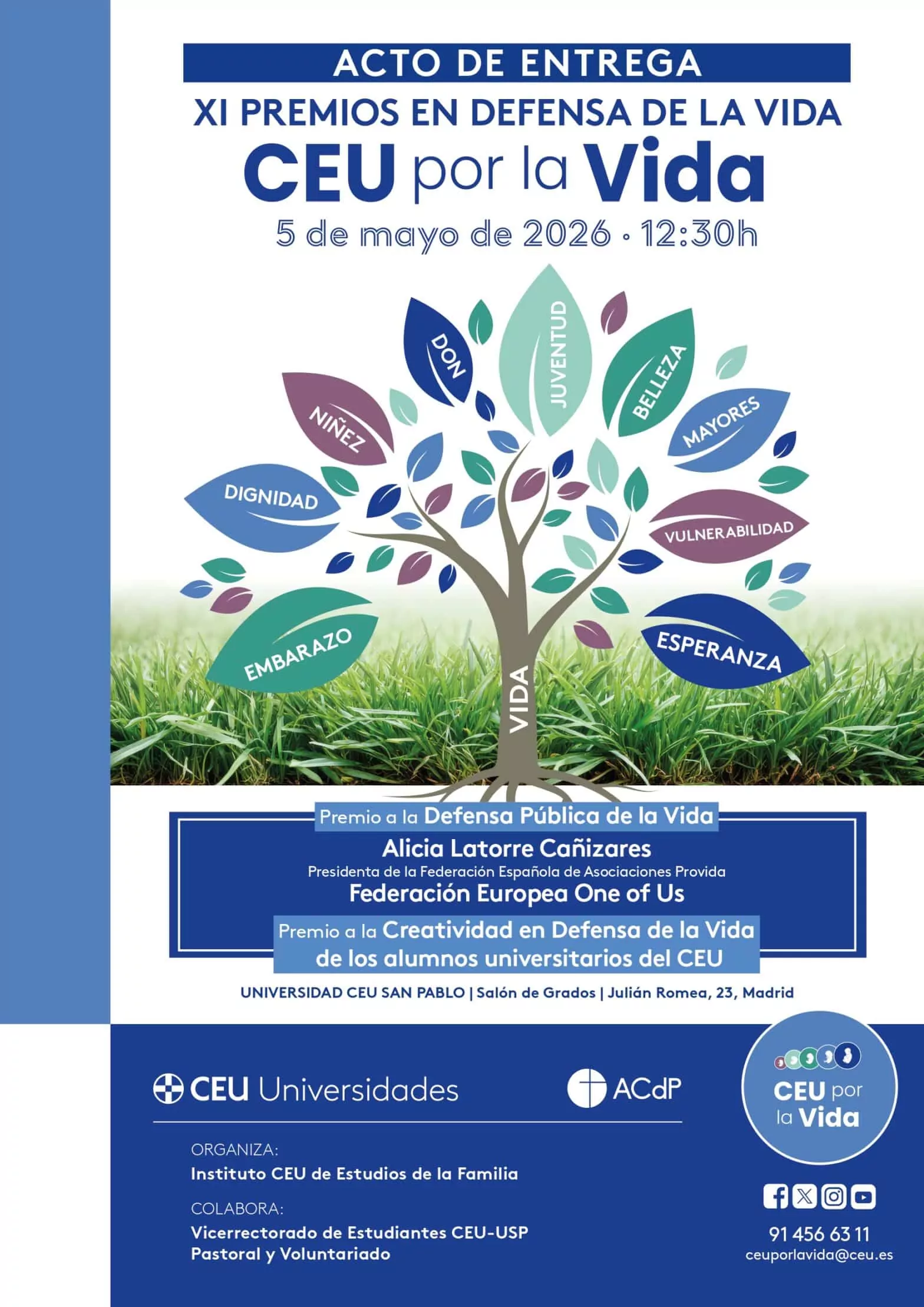 Acto de Entrega XI Premios CEU por la Vida